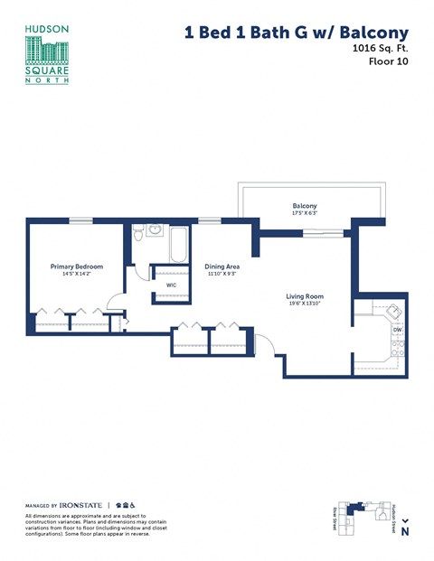 the floor plan of 1 bed 1 bath g w bathroom